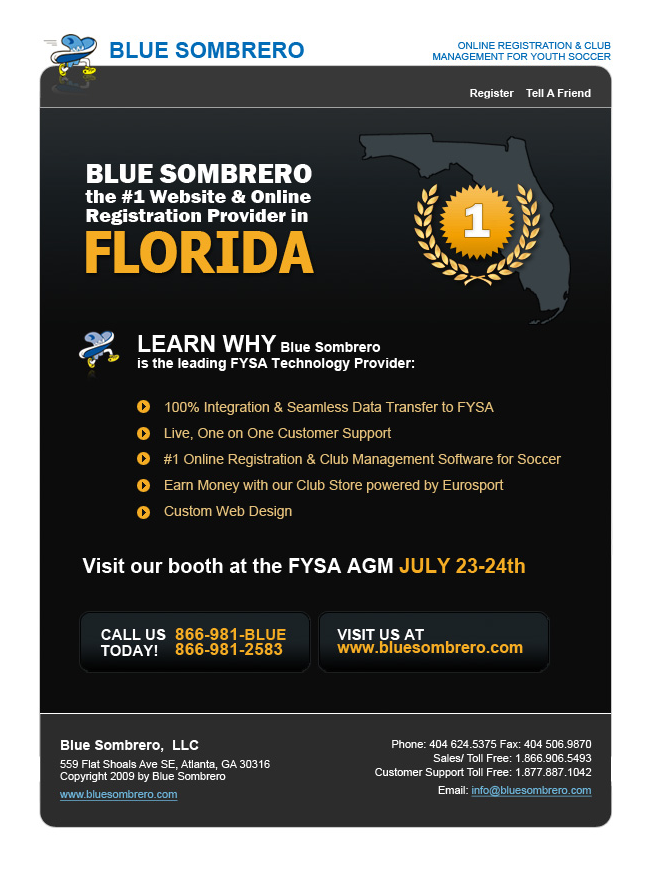 Blue Sombrero - Email template